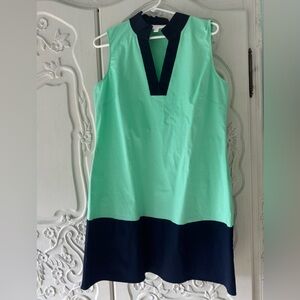 Sail to Sable Mint and Navy Mini Dress